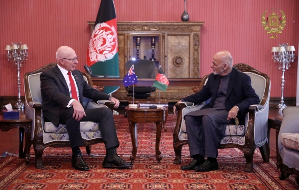Afghan President Received Australian Governor General at Presidential Palace||
