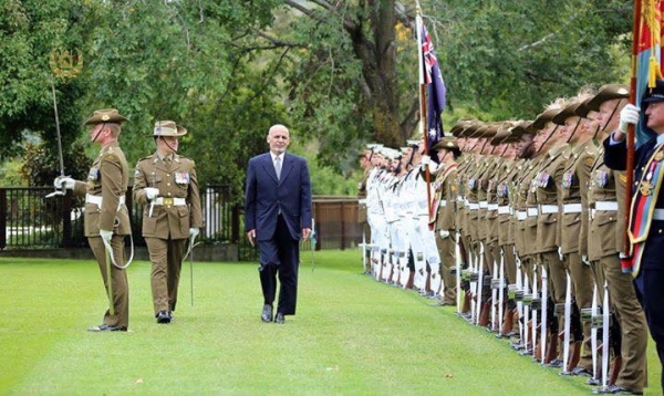 President of Afghanistan welcomed by the Government of Australia