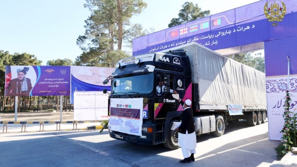 First Shipment through Lapis Lazuli Route from Afghanistan to Turkey 