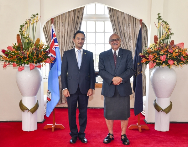 HE Wahidullah Waissi Presents Credentials to the Government of Fiji