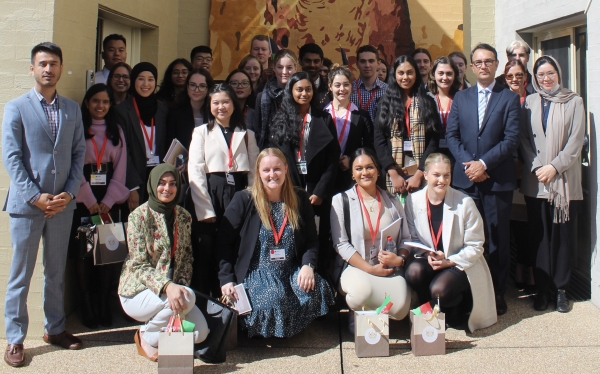 Ambassador Waissi with Macquarie University Students||
